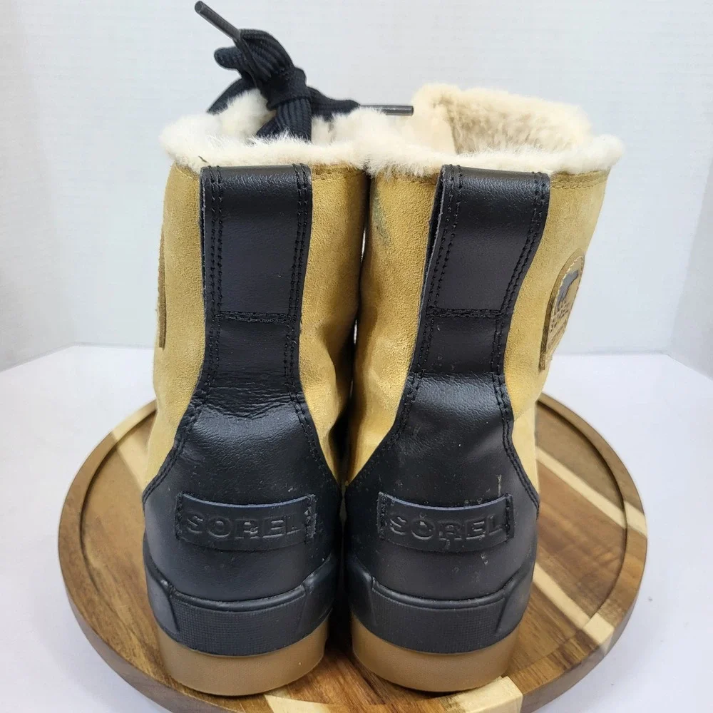 SOREL Women's Tivoli IV Camel Brown Waterproof Suede Winter Snow Boots Size‎ 10